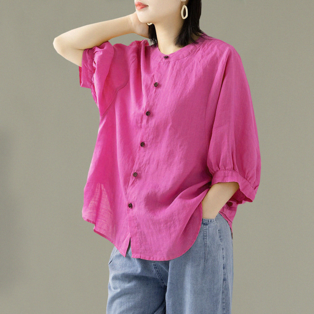 Blouse Coton Lin Décontractée